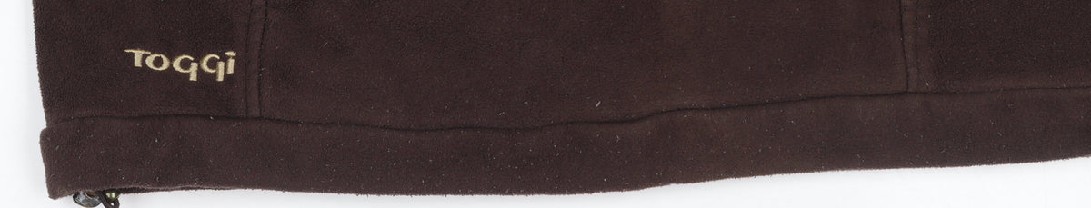 Toggi Men’s Brown XS Fleece Henley Sweatshirt High Neck Riding