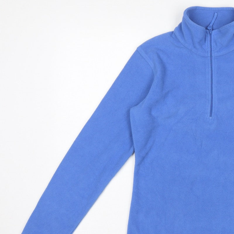 Mountain Warehouse Women Blue S Fleece 1/2 Zip High Neck Pullover Sweatshirt