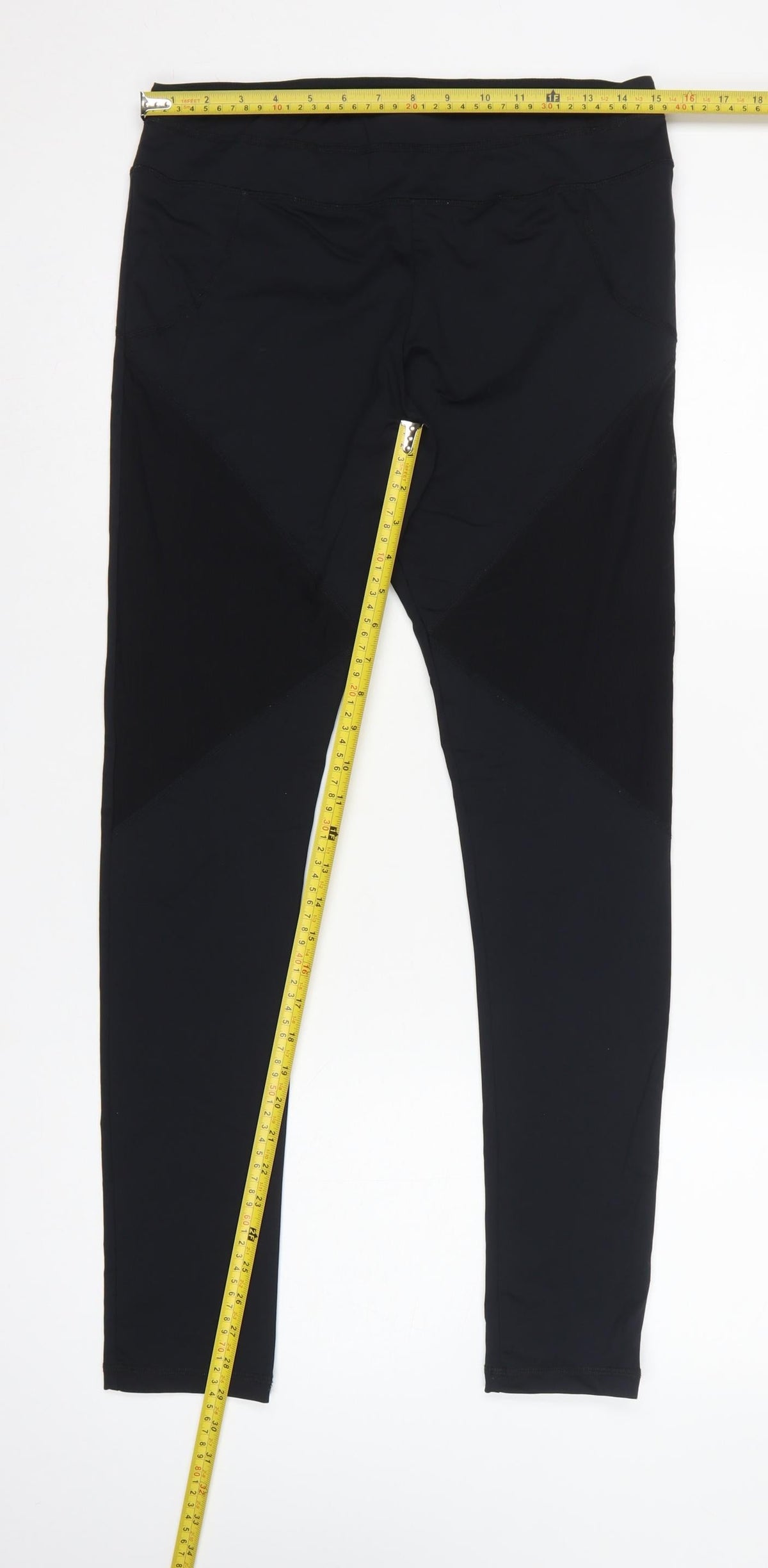Varley Women Black L Leggings Stretch Activewear Gym Yoga Pockets