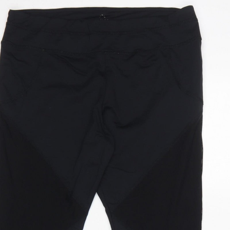 Varley Women Black L Leggings Stretch Activewear Gym Yoga Pockets