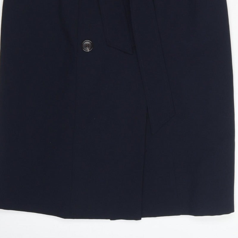 Dorothy Perkins Women Blue UK 8 Sleeveless Belted Jacket Dress