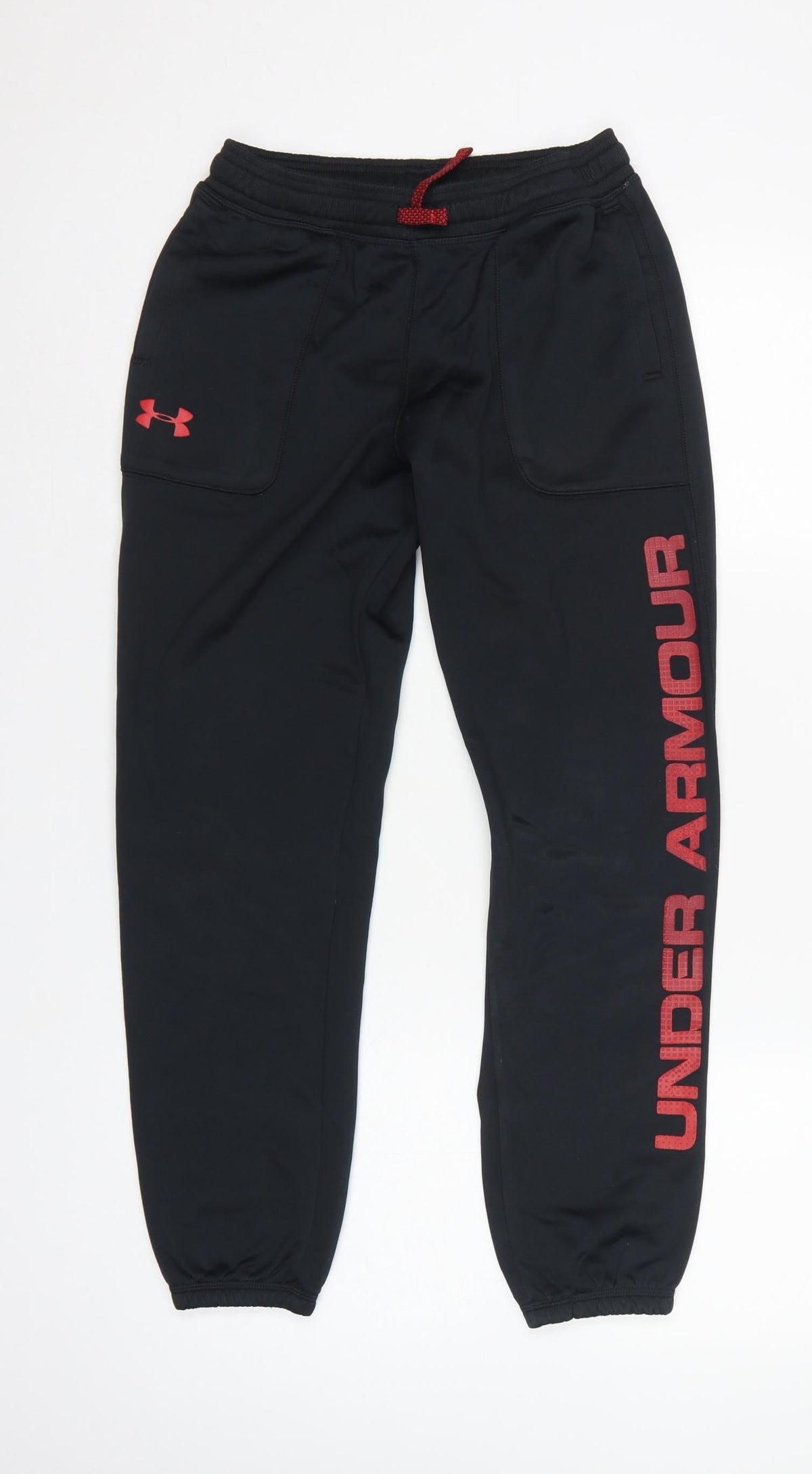 Under Armour Boys Black Red 14-15 Years ColdGear Jogger Sweatpants