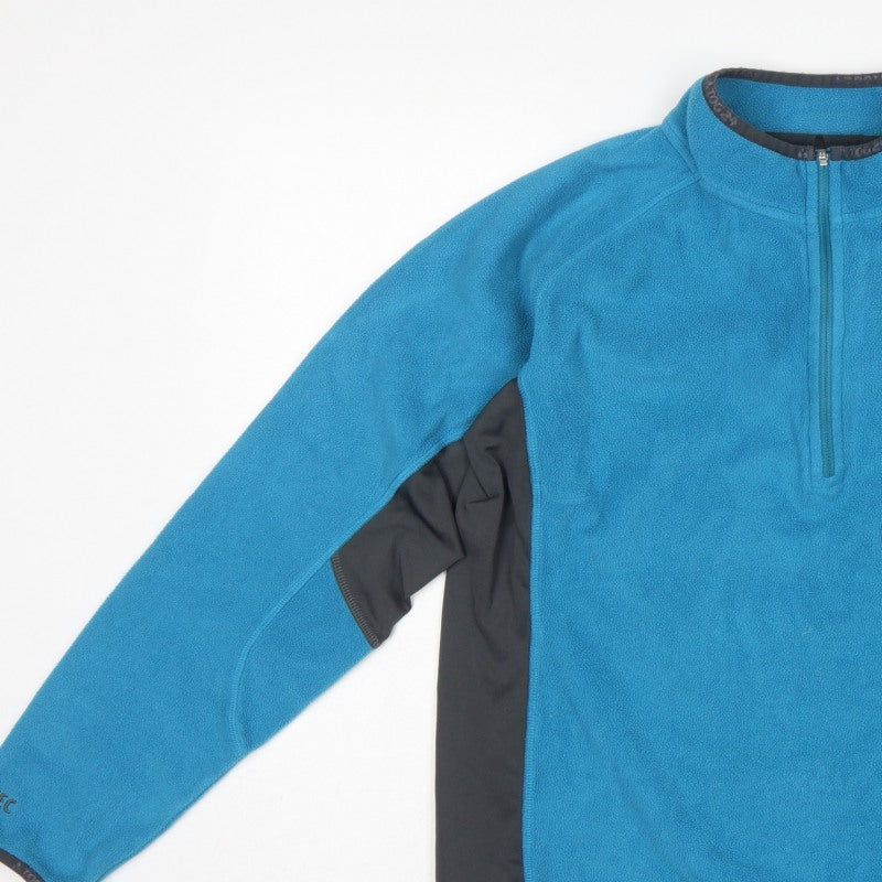 TOG24 Women’s Blue Fleece 1/4 Zip High Neck Sweatshirt UK 16