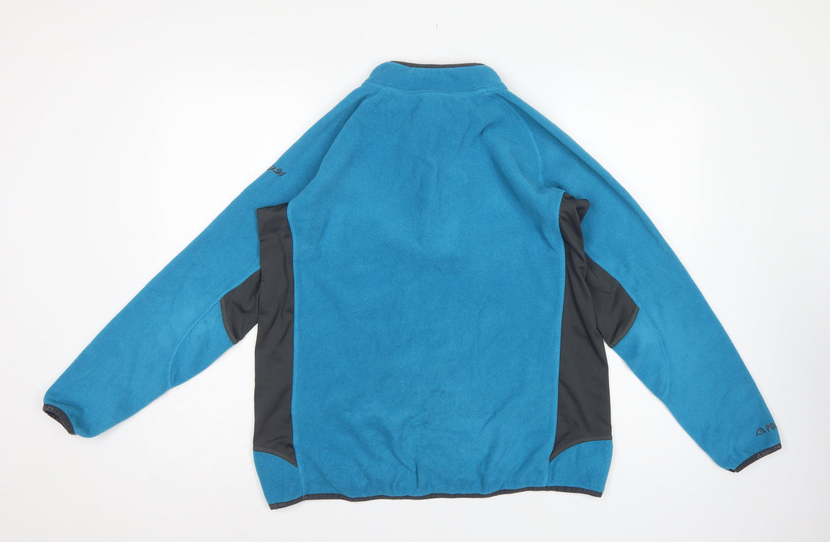 TOG24 Women’s Blue Fleece 1/4 Zip High Neck Sweatshirt UK 16