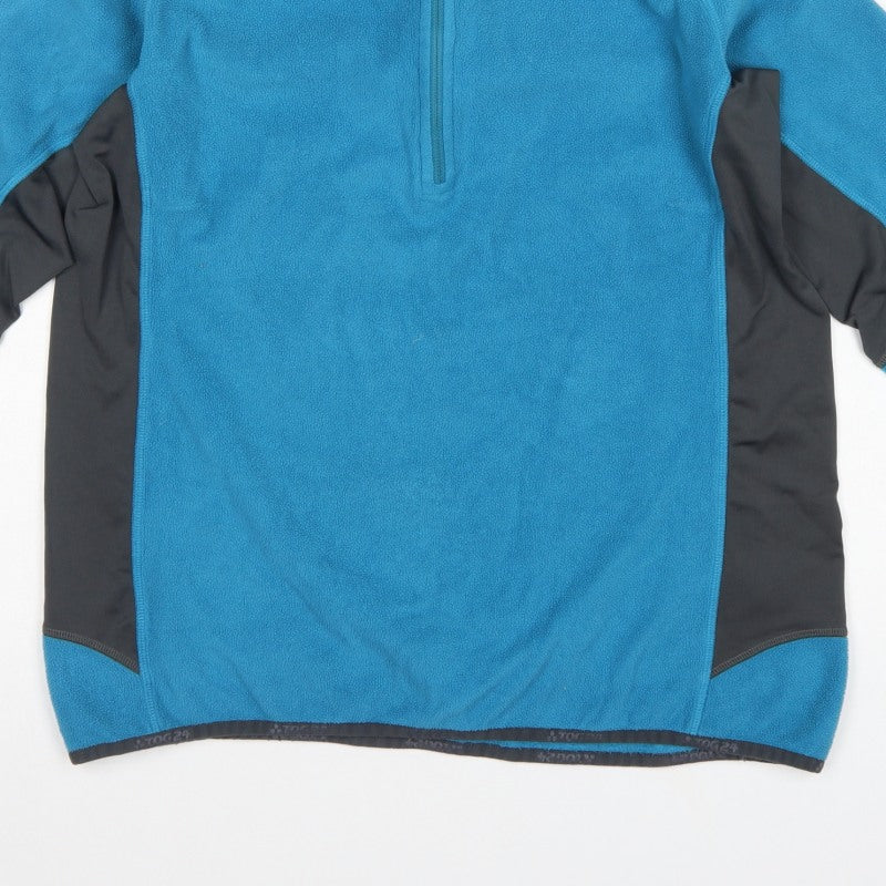 TOG24 Women’s Blue Fleece 1/4 Zip High Neck Sweatshirt UK 16