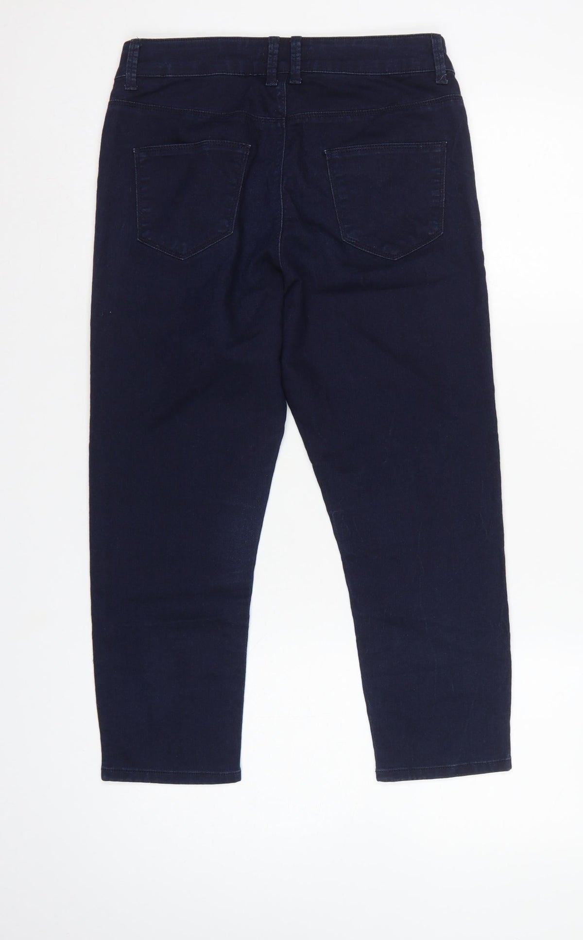 Marks & Spencer Women Blue UK 10 Cropped Jegging Stretch Jeans