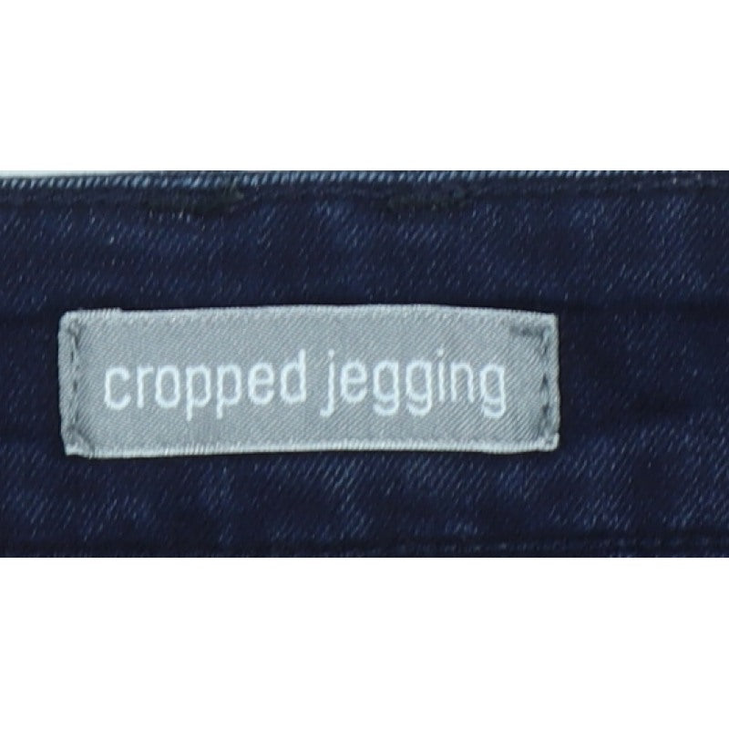 Marks & Spencer Women Blue UK 10 Cropped Jegging Stretch Jeans