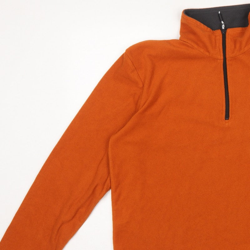 Regatta Men Orange L 1/4 Zip Fleece Pullover Outdoor Sweatshirt