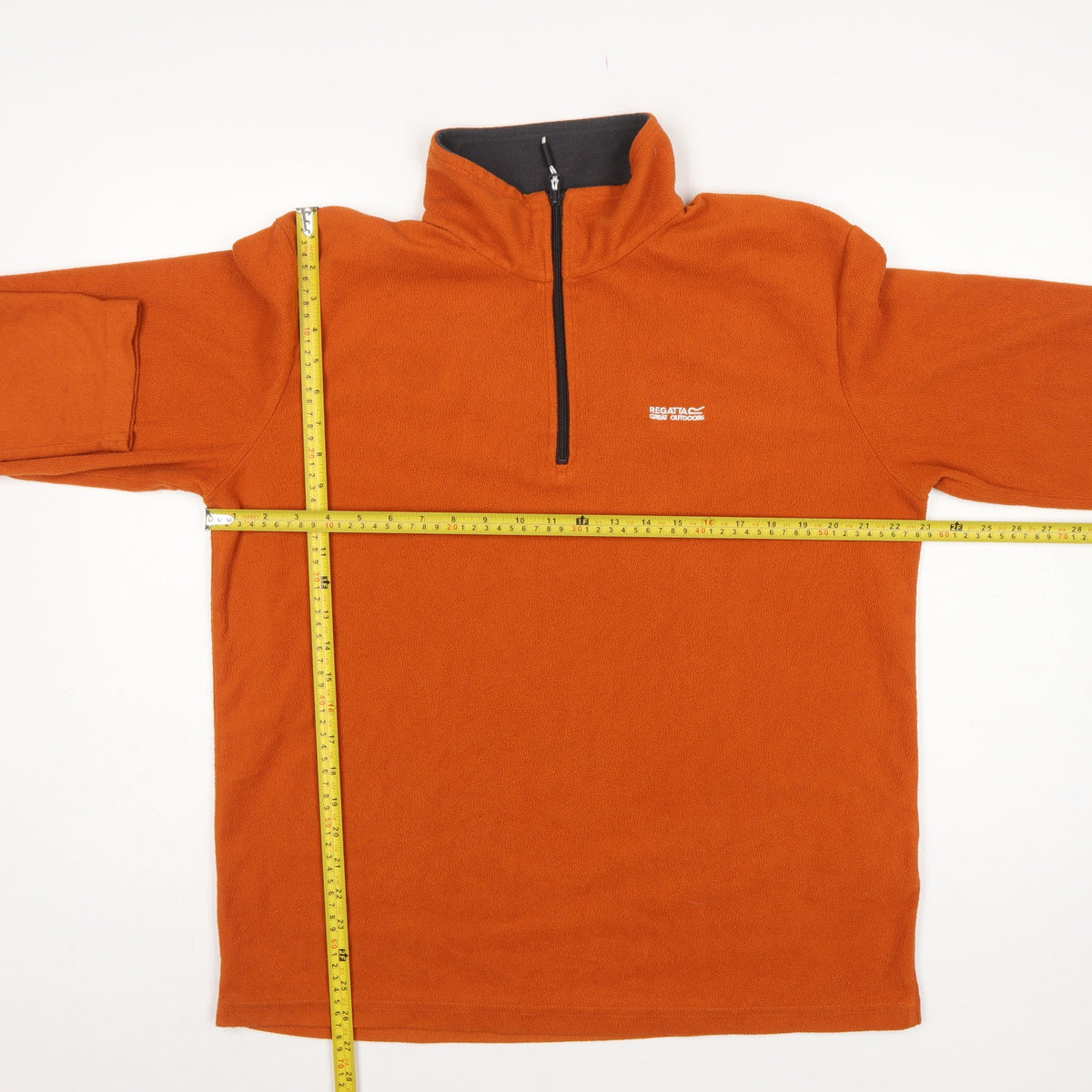 Regatta Men Orange L 1/4 Zip Fleece Pullover Outdoor Sweatshirt