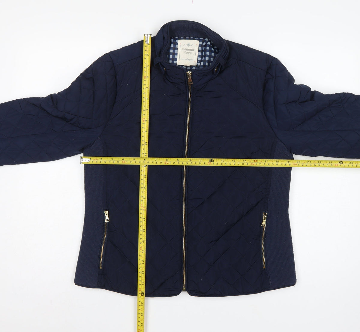 Beacan Cove Women’s Blue M Quilted Padded Zip Jacket