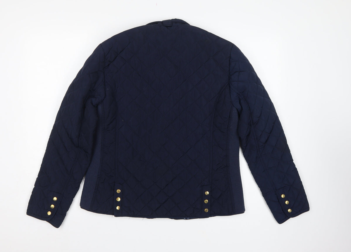 Beacan Cove Women’s Blue M Quilted Padded Zip Jacket