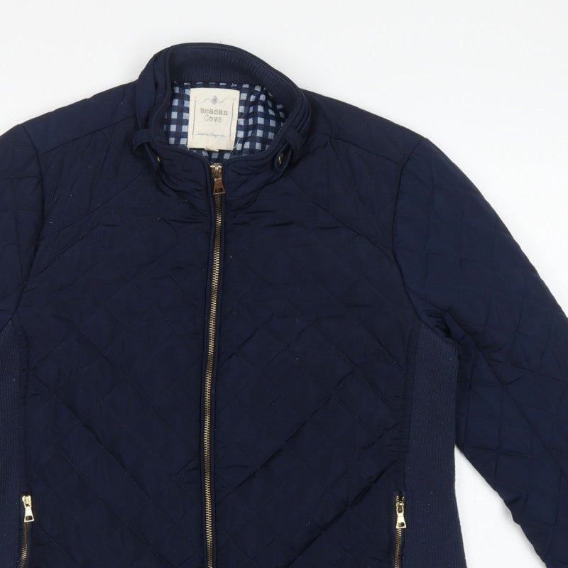 Beacan Cove Women’s Blue M Quilted Padded Zip Jacket