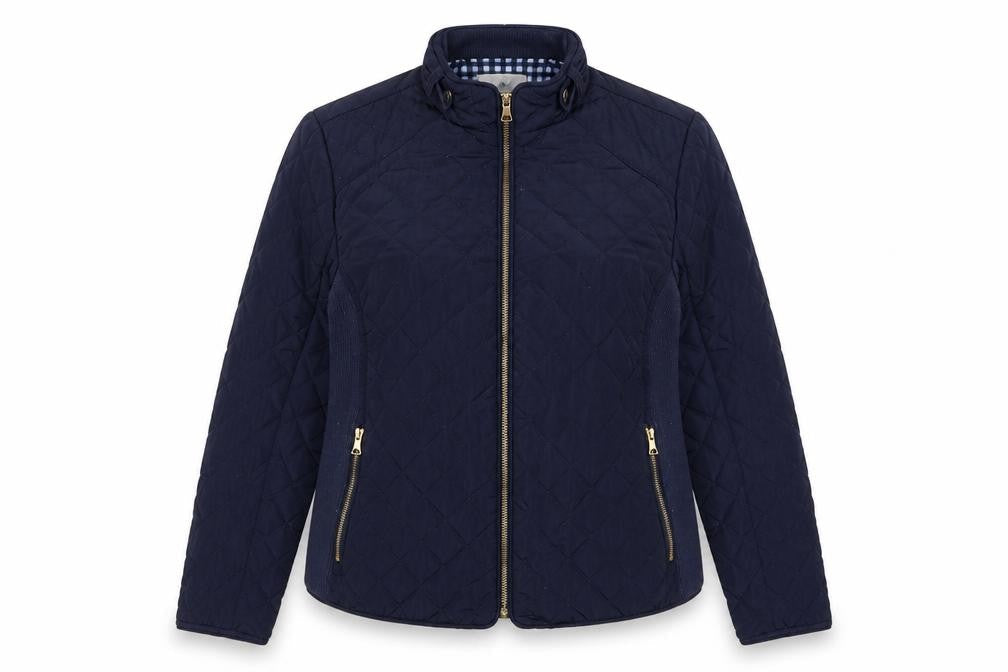 Beacan Cove Women’s Blue M Quilted Padded Zip Jacket