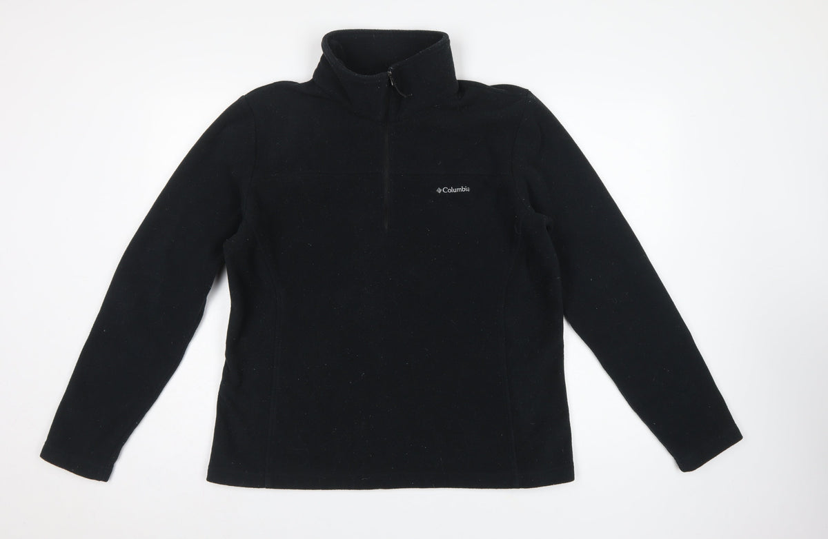 Columbia Men's Black XL 1/4 Zip Fleece Pullover Sweatshirt