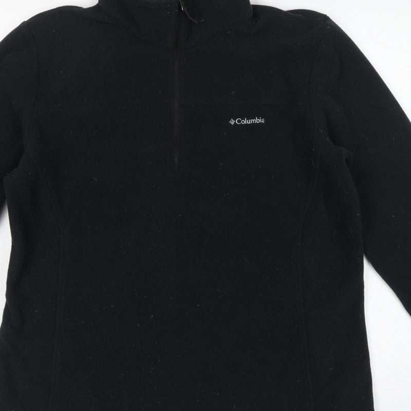 Columbia Men's Black XL 1/4 Zip Fleece Pullover Sweatshirt