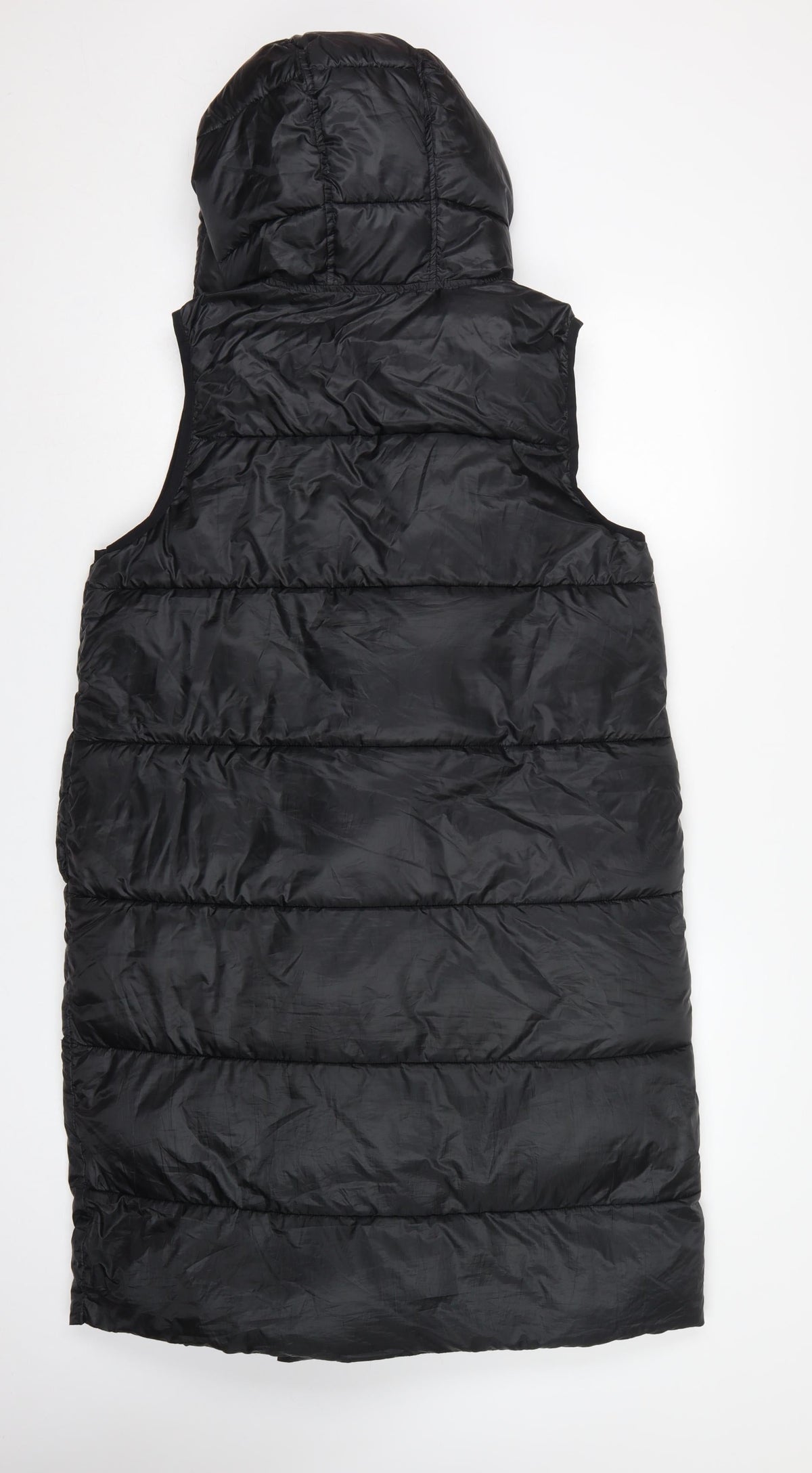 By Very Women’s Black Size 8 Long Hooded Quilted Puffer Gilet
