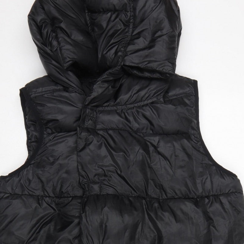By Very Women’s Black Size 8 Long Hooded Quilted Puffer Gilet