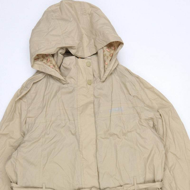 Regatta Womens Beige Size 20 Long Hooded Belted Parka Coat