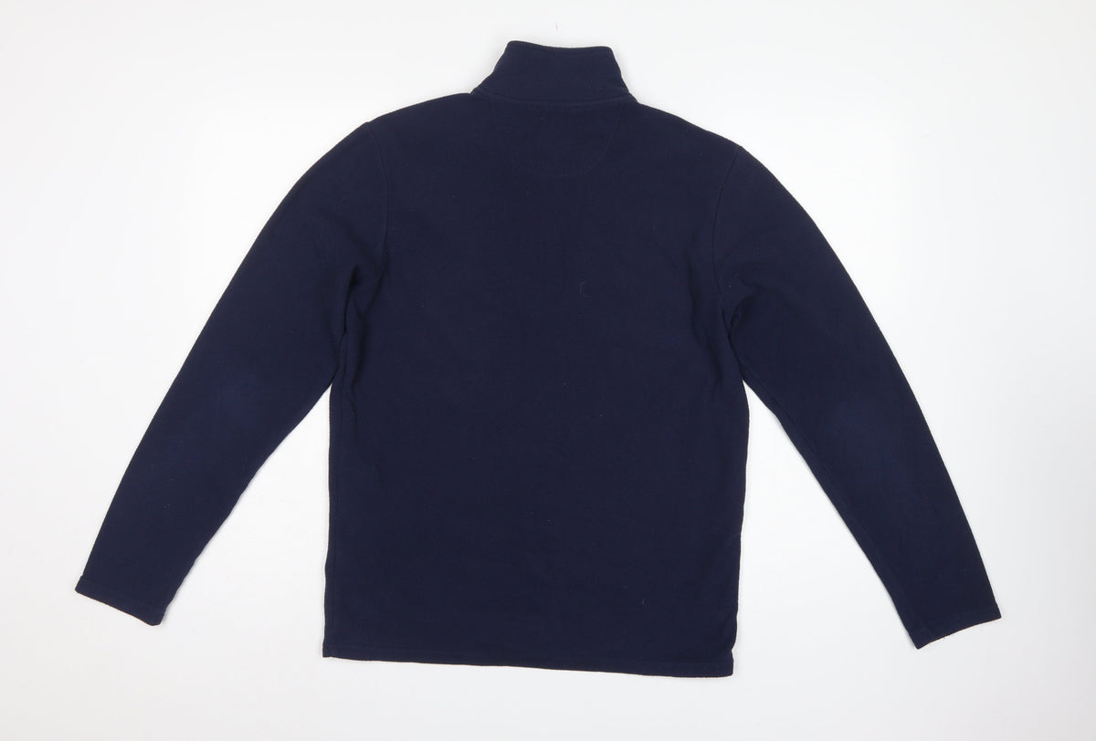 Peter Storm Men’s Navy Blue S 1/4 Zip Fleece Pullover Sweatshirt Outdoor