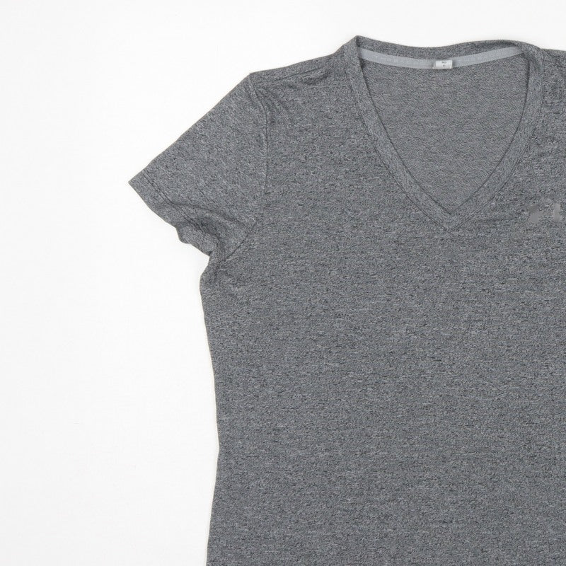 Under Armour Men’s Grey M HeatGear V-Neck Short Sleeve T-Shirt