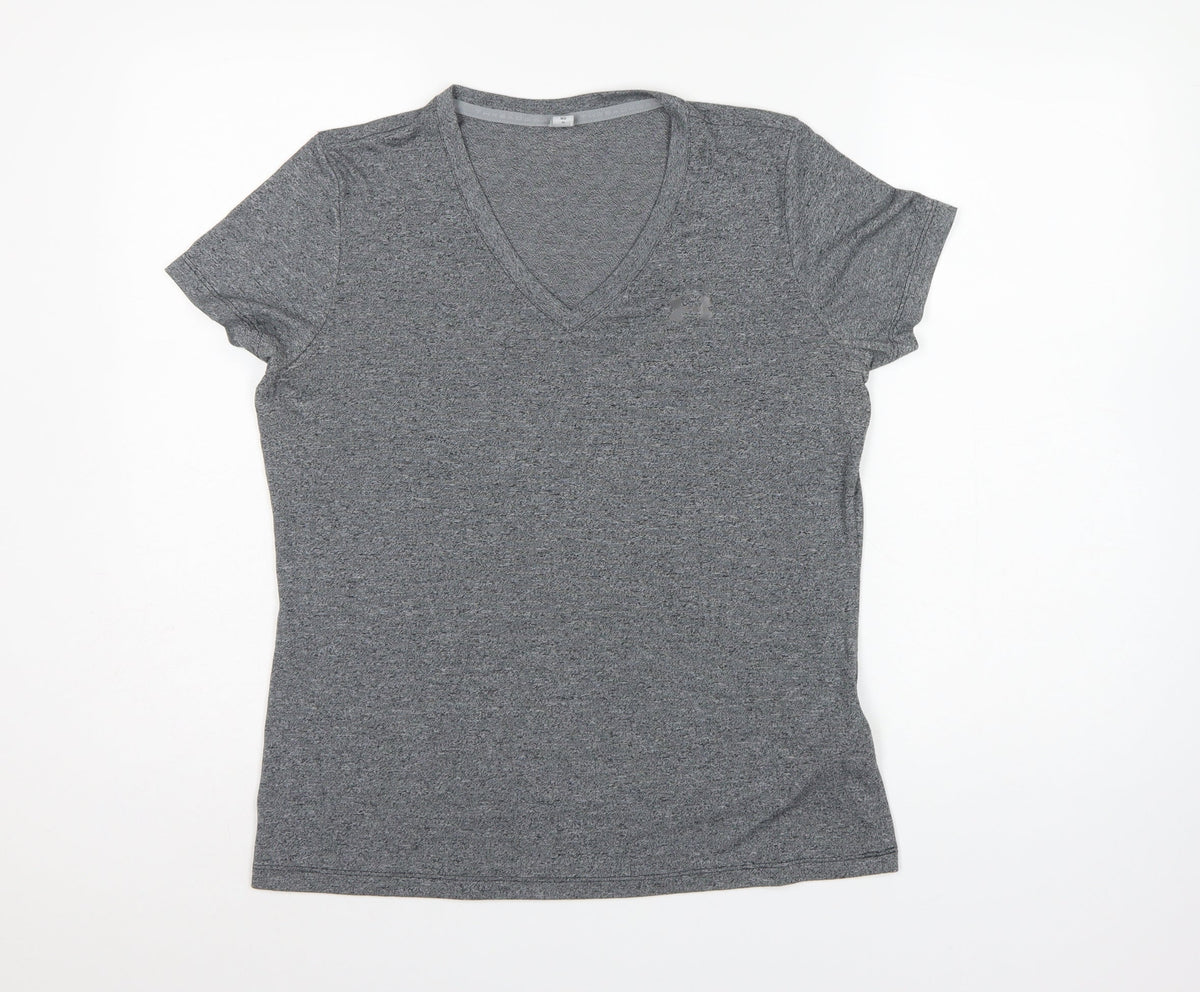 Under Armour Men’s Grey M HeatGear V-Neck Short Sleeve T-Shirt