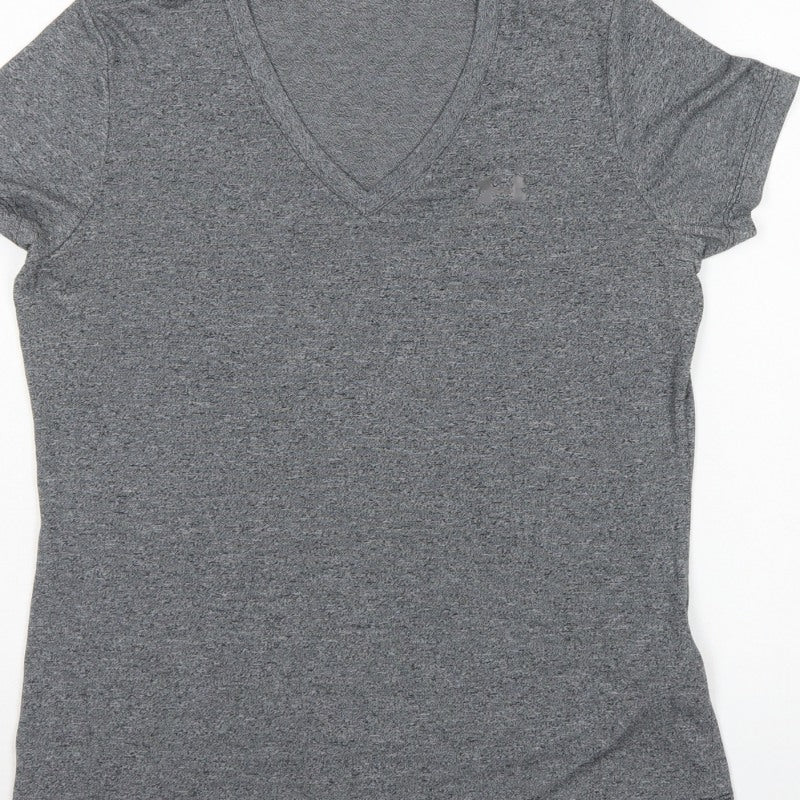 Under Armour Men’s Grey M HeatGear V-Neck Short Sleeve T-Shirt