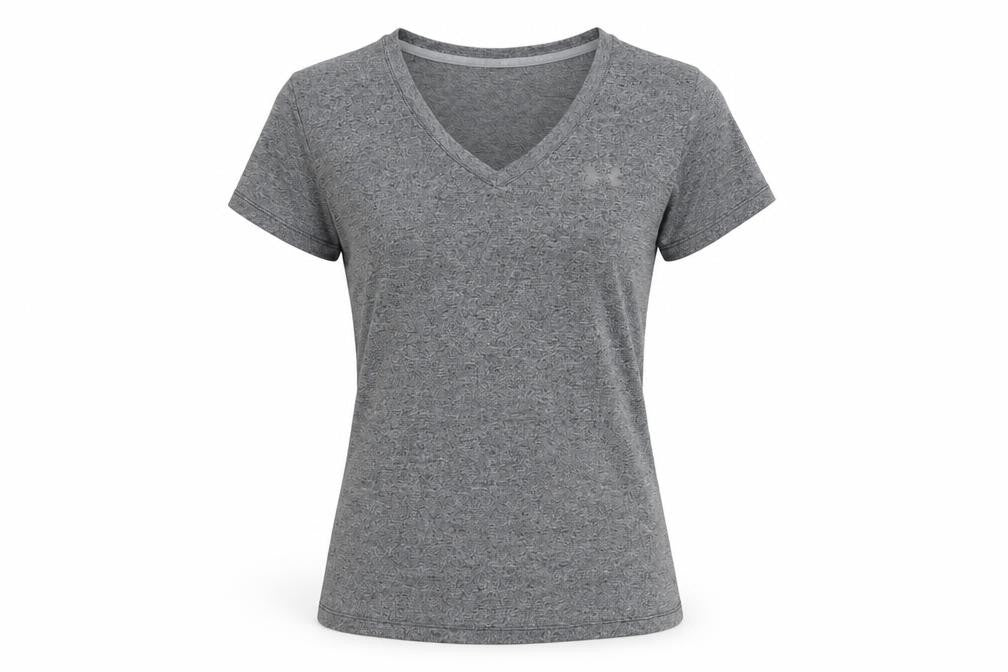 Under Armour Men’s Grey M HeatGear V-Neck Short Sleeve T-Shirt