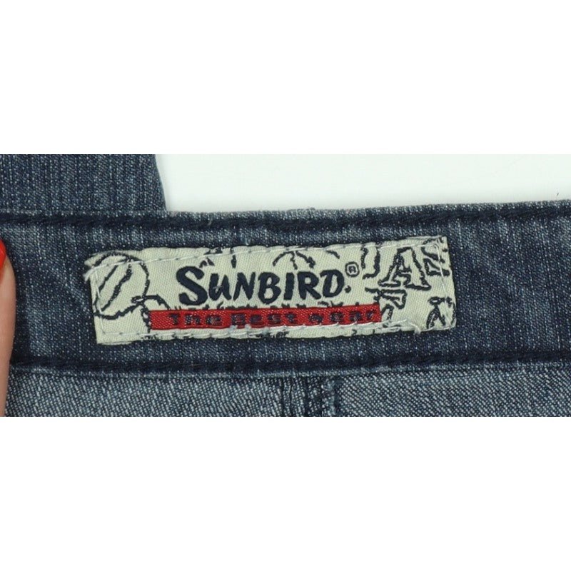 Sunbird Women's Blue Size 37 Straight 100% Cotton Denim Jeans