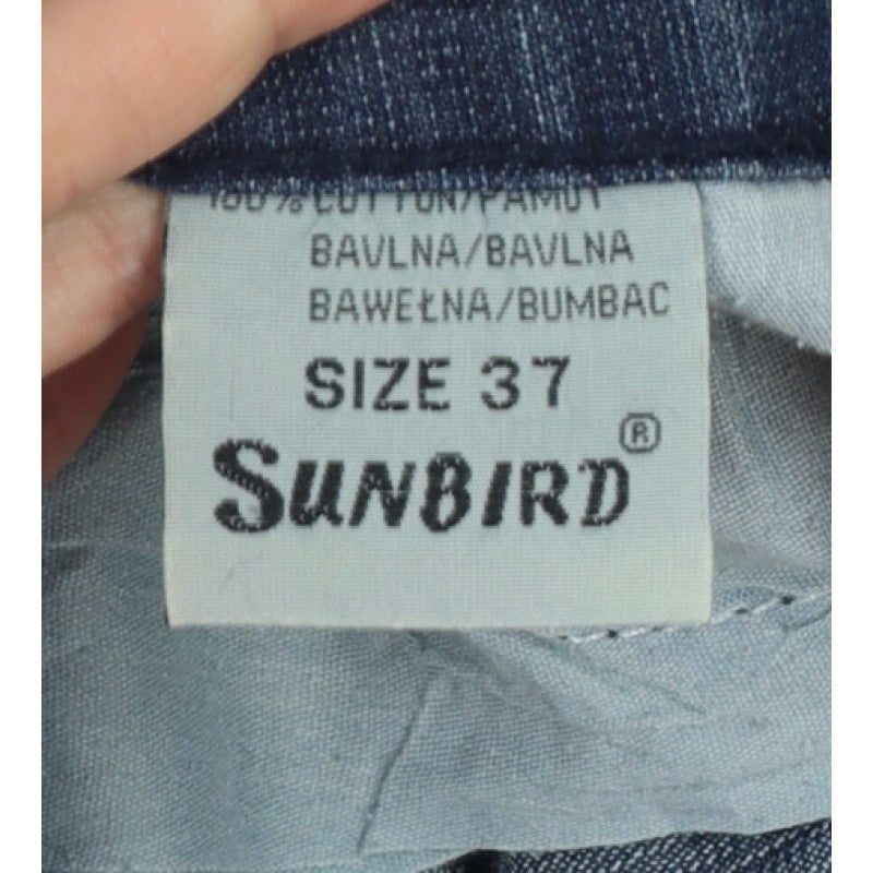 Sunbird Women's Blue Size 37 Straight 100% Cotton Denim Jeans