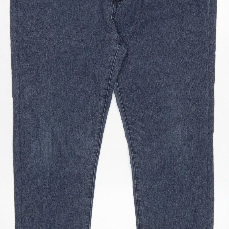 Sunbird Women's Blue Size 37 Straight 100% Cotton Denim Jeans