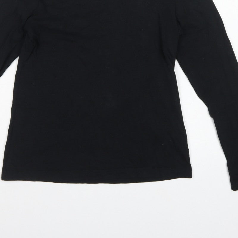 Vans Men's Black Small Long Sleeve Off The Wall Graphic T-Shirt