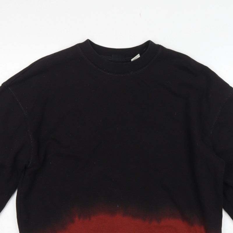 Levi's Women Multicoloured XS Dip Dye Pullover Cotton Sweatshirt