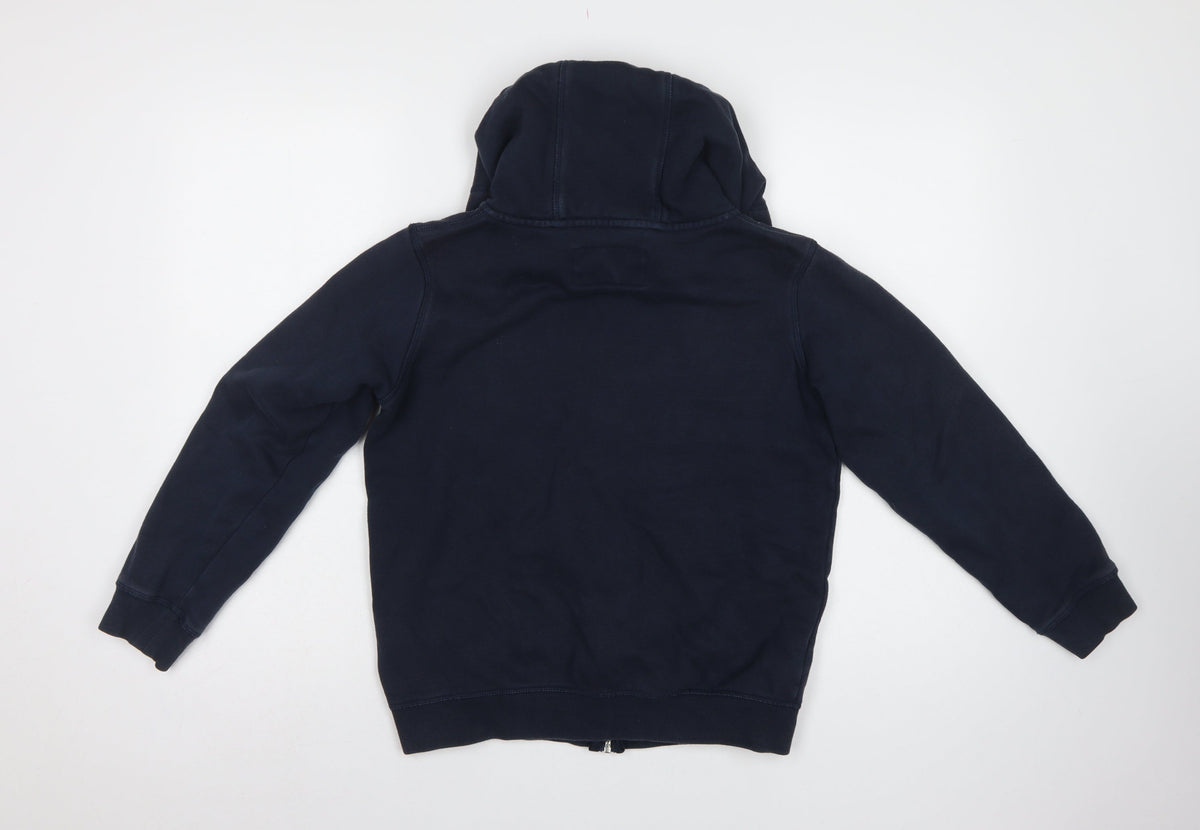 Jack Wills Boys Blue 11-12 Years Full Zip Hooded Logo Hoodie