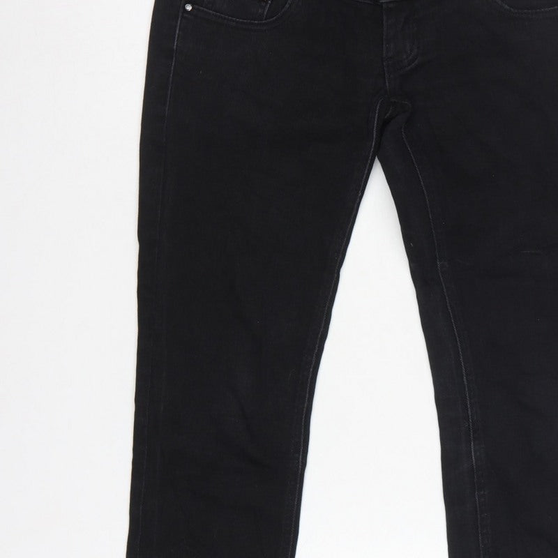 SEYOO Women’s Black UK 8 High Rise Skinny Stretch Jeans
