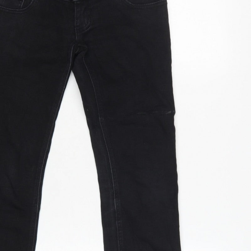 SEYOO Women’s Black UK 8 High Rise Skinny Stretch Jeans