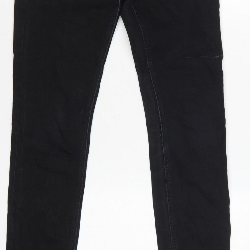 SEYOO Women’s Black UK 8 High Rise Skinny Stretch Jeans