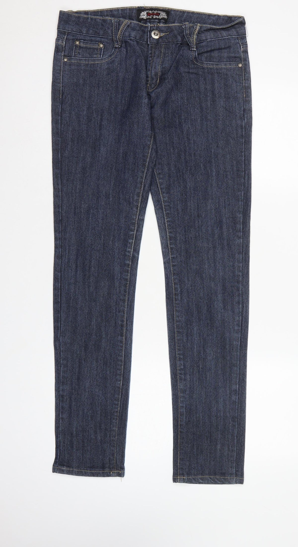 Poetry Women’s Blue Skinny Stretch Jeans UK 14 Dark Wash
