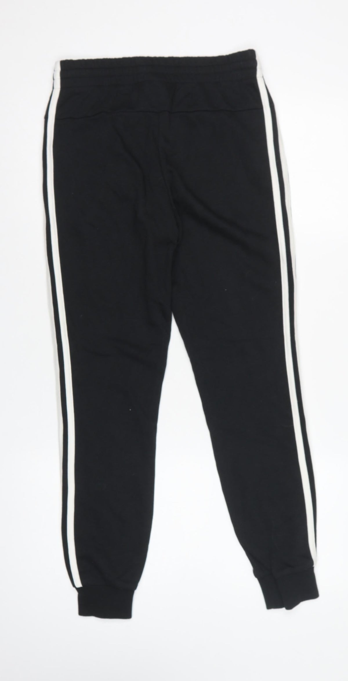 adidas Women’s Black Stripe Jogger Trousers UK 8 Cotton Blend