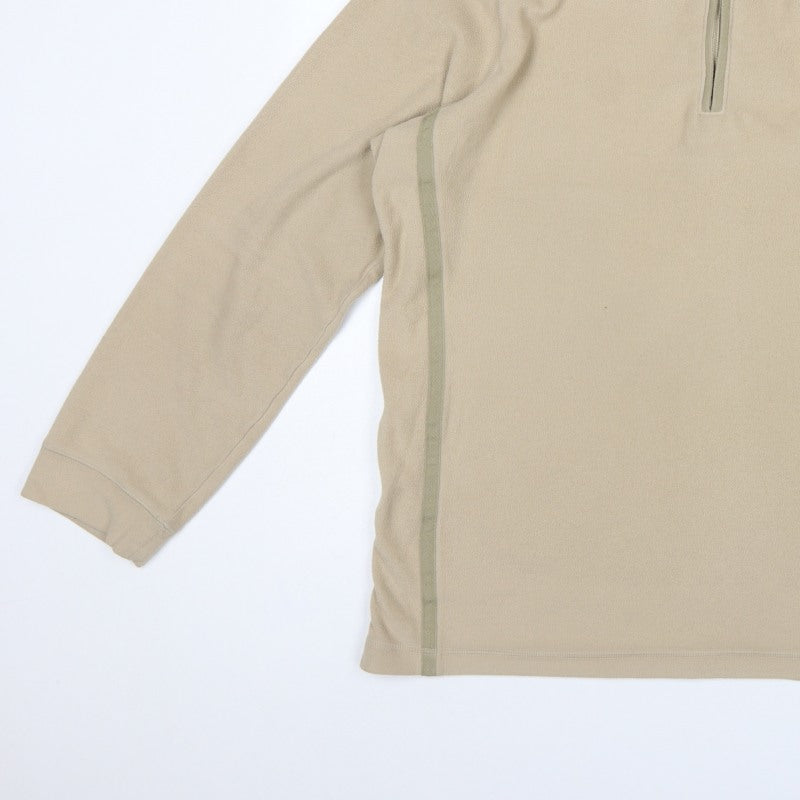 Hawkshead Men’s Beige 2XL 1/4 Zip Fleece Sweatshirt High Neck