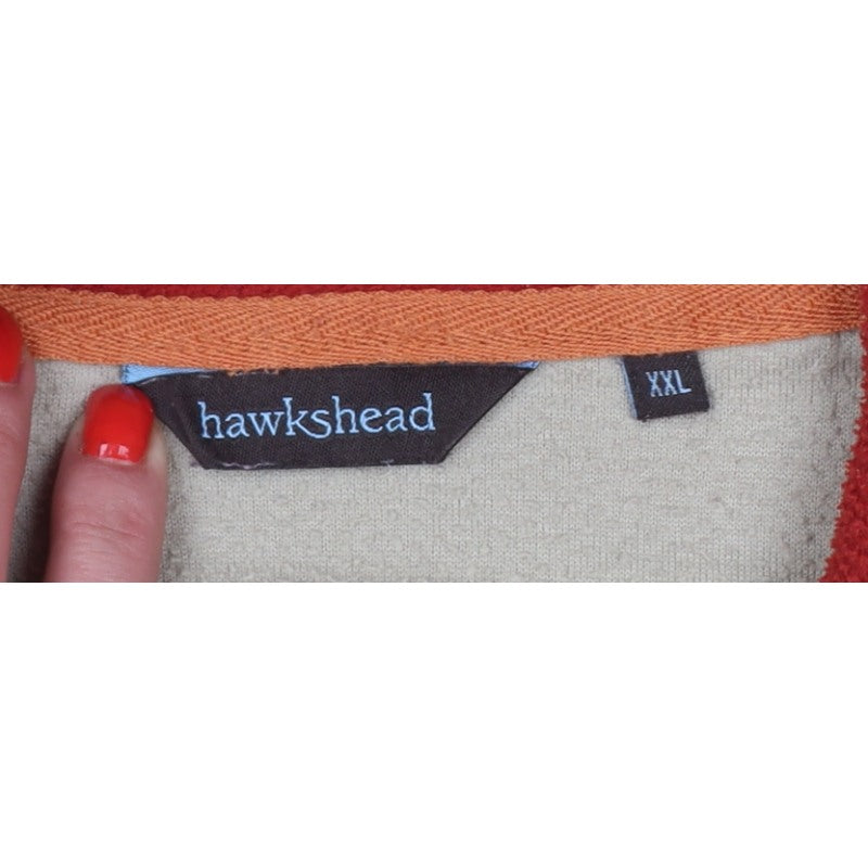 Hawkshead Men’s Beige 2XL 1/4 Zip Fleece Sweatshirt High Neck