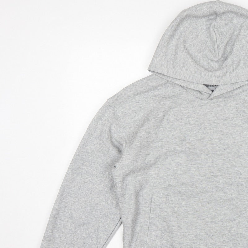 Uniqlo C Women’s Grey Size S Pullover Hoodie Cotton Blend Pockets