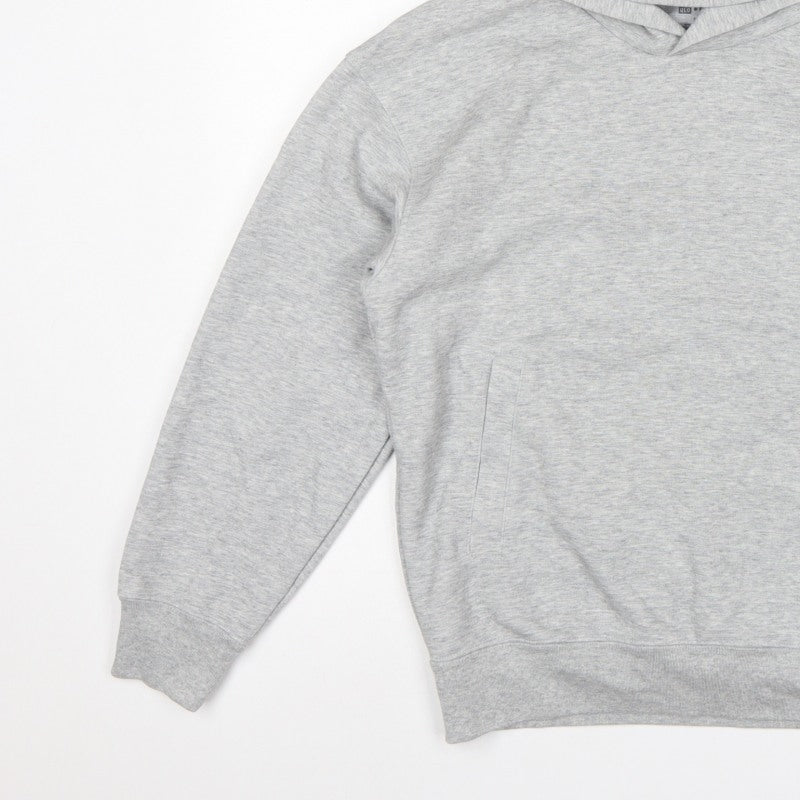 Uniqlo C Women’s Grey Size S Pullover Hoodie Cotton Blend Pockets
