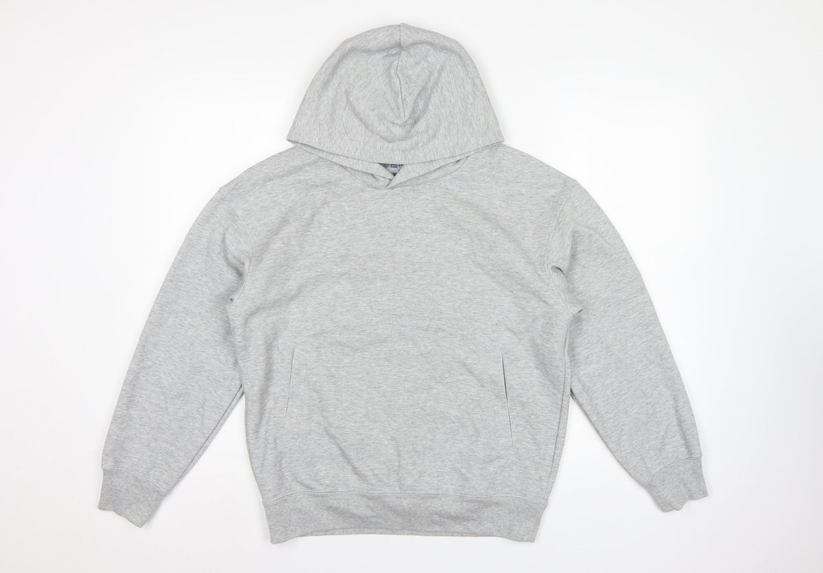 Uniqlo C Women’s Grey Size S Pullover Hoodie Cotton Blend Pockets