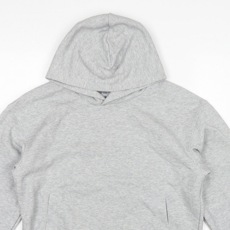 Uniqlo C Women’s Grey Size S Pullover Hoodie Cotton Blend Pockets