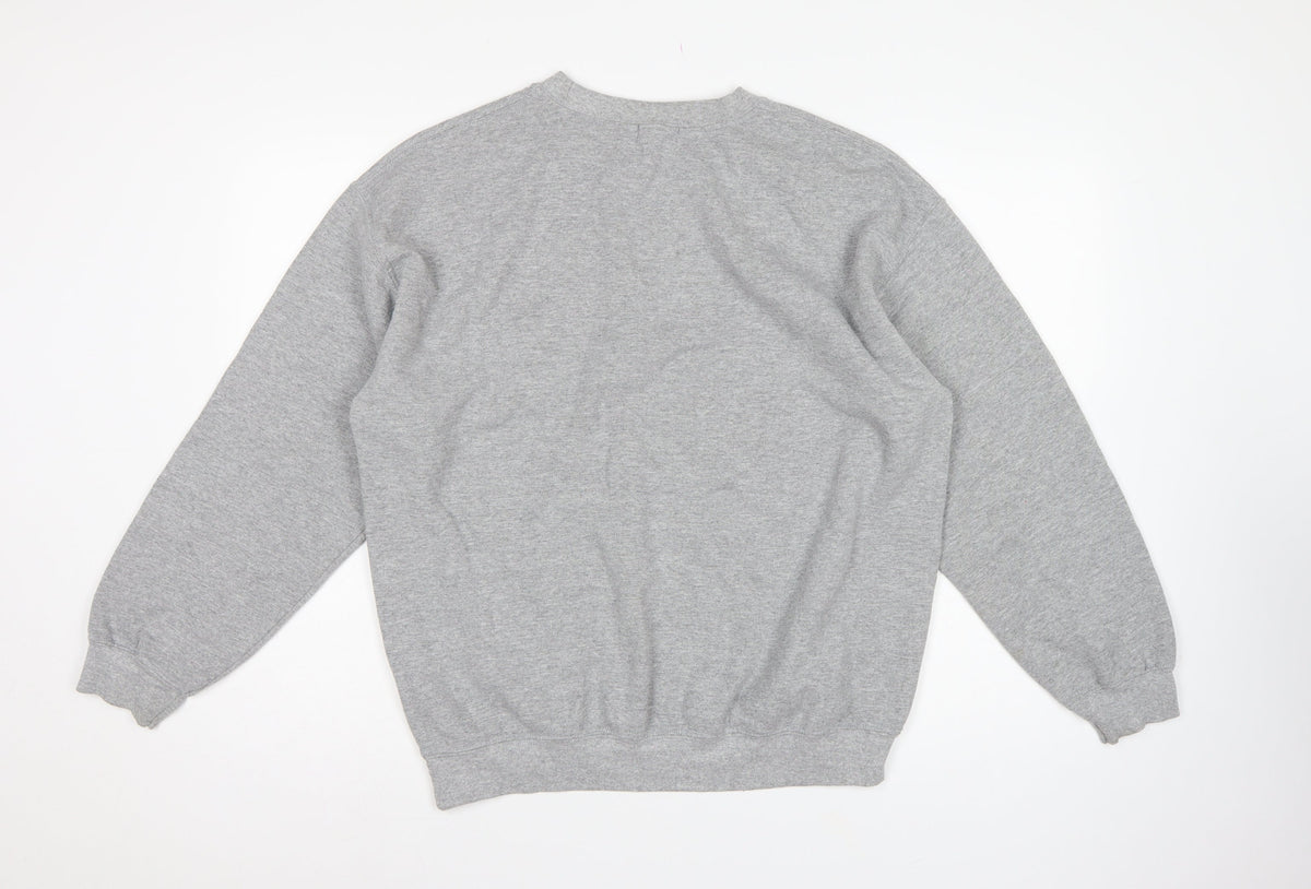 Topman Men’s Grey M Baller Basketball Graphic Crew Neck Sweatshirt