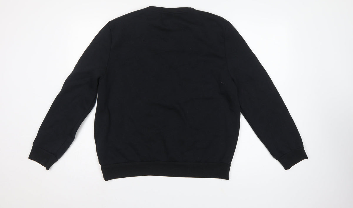 Disney Women’s Black L Pullover Mickey & Minnie Crew Sweatshirt