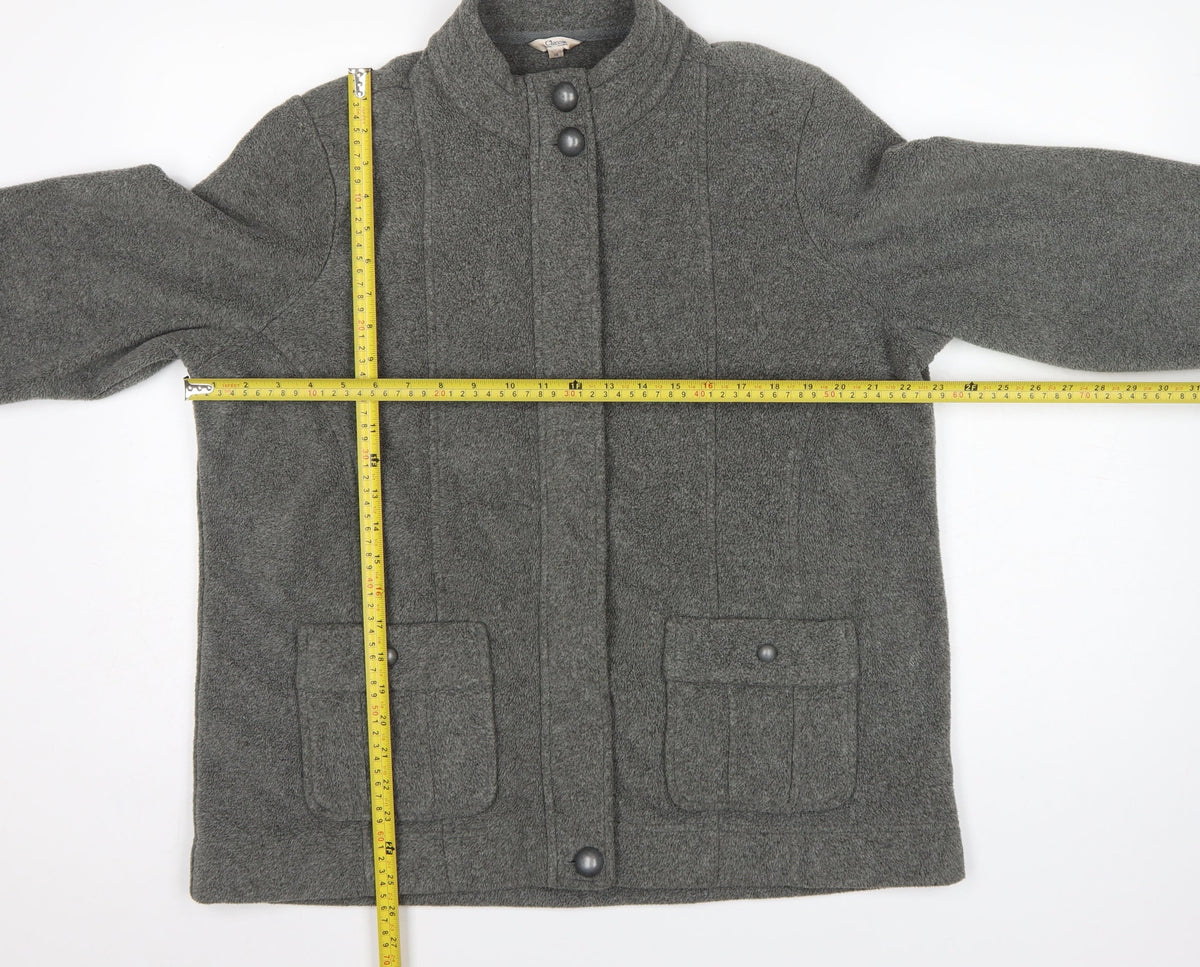 Marks and Spencer Women’s Grey Size 16 Fleece Button Jacket