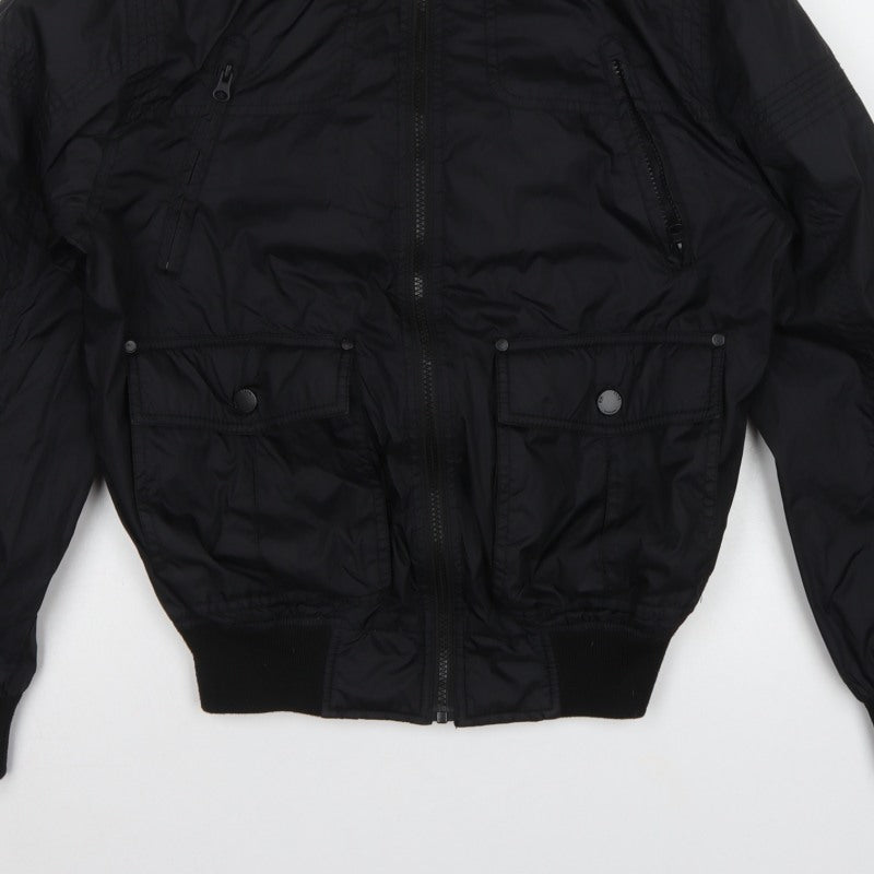 Red Herring Men’s Black Small Bomber Jacket Full Zip
