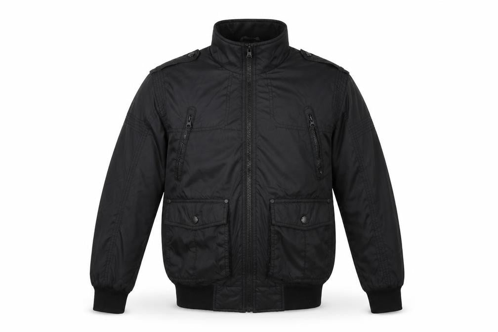 Red Herring Men’s Black Small Bomber Jacket Full Zip