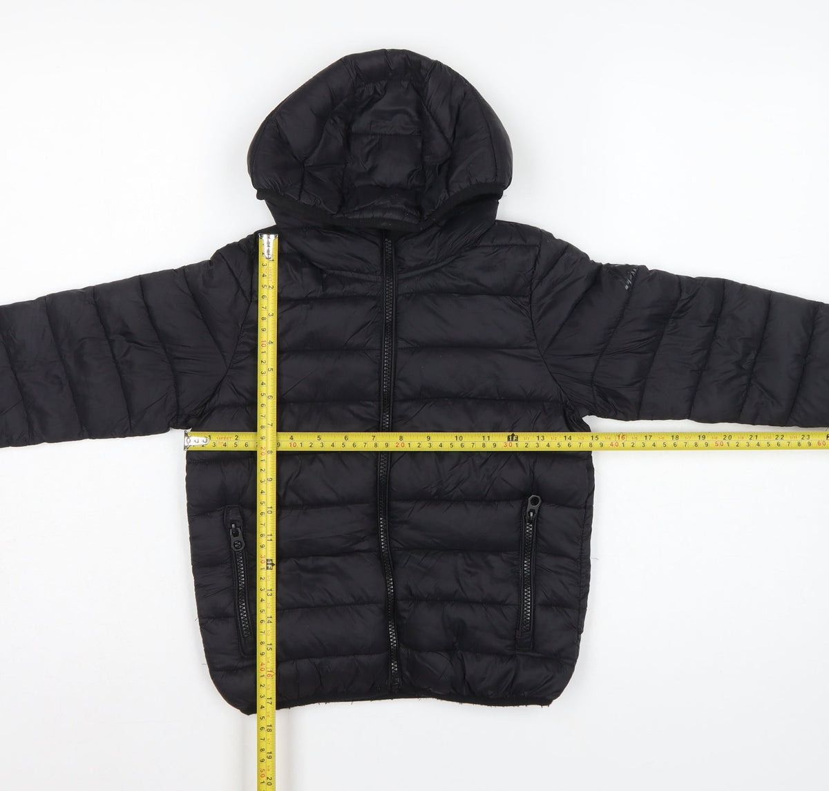 Next Boys Black 5 Years Hooded Puffer Jacket Quilted Insulated